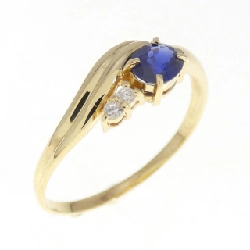 Nhẫn Sapphire K18YG - Hàng hiệu Authentic