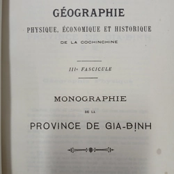 MONOGRAPHIE DE LA PROVINCE DE GIA ĐỊNH ( CHUYÊN KHẢO VỀ TỈNH GIA ĐỊNH) 550917