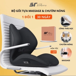 Ghế massage chườm nóng, giảm áp lực thắt lưng.