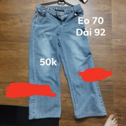 Quần jeans xanh 50k 