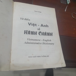 Gs. HOÀNG PHÚC - Từ điển HÀNH CHÍNH Việt - Anh 274950