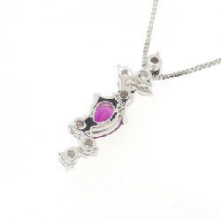 Dây chuyền ruby PT900/PT850 0.58CT - Hàng hiệu Authentic 867243