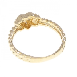 Nhẫn kim cương hình trái tim K18YG - Hàng hiệu Authentic 852045