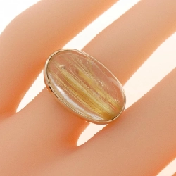 Nhẫn thạch anh rutile K10YG 669683