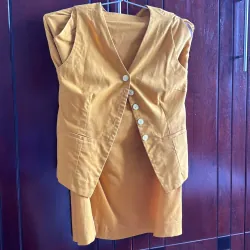 Bộ đầm nữ, áo gile và chân váy 1012958