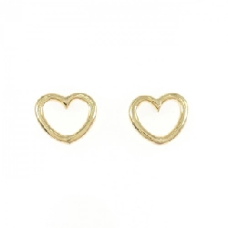 K18YG Bông tai hình trái tim - Hàng hiệu Chính hãng