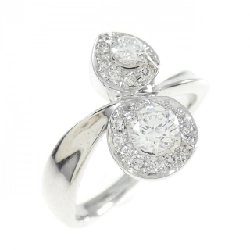 Nhẫn kim cương K18WG 0.386CT