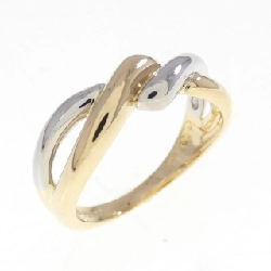 Nhẫn K18YG/PT900 - Hàng hiệu Authentic