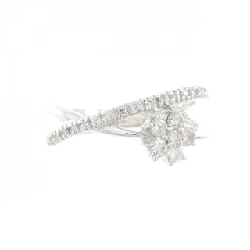 Nhẫn kim cương hoa K18WG 0.27CT - Hàng hiệu Authentic 851280