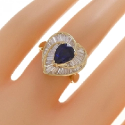 Nhẫn Sapphire Hình Trái Tim K18YG 1.32CT 666082