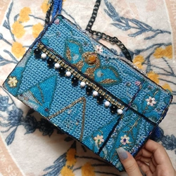 Túi xách handmade cườm hoa 547279