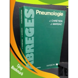 (TẶNG BOOKMARK) Pneumologie mới 80% bẩn bìa, ố vàng RBK1410 J.Chretien - J.Marsac HỌC NGOẠI NGỮ