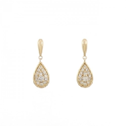 Bông tai kim cương K18YG 0.16CT - Hàng hiệu Chính hãng