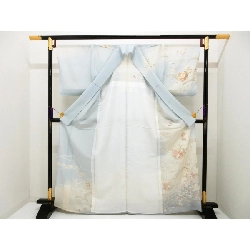 Áo kimono đơn lớp Komaro, trang trí vàng Yuzen, thêu màu ombre - Hàng hiệu Authentic 877169