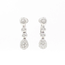 Bông tai kim cương 750WG Pavé 0.42CT - Hàng hiệu Chính hãng