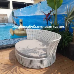Giường tròn tắm nắng mây nhựa 560050