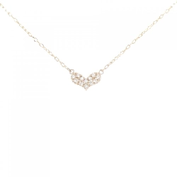 K18PG/K18YG Dây chuyền kim cương hình trái tim 0.10CT - Hàng hiệu Chính hãng