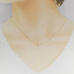 K18YG Solitaire Dây chuyền kim cương 0.11CT - Hàng hiệu Chính hãng 860536