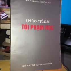 Giáo trình tội phạm học 