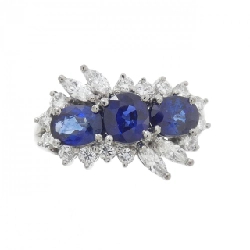 Nhẫn Sapphire 750WG - Hàng hiệu Authentic 846897