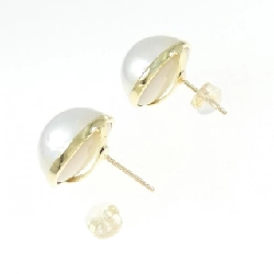 K18YG Mabe Pearl Earrings - Hàng hiệu Authentic 876768