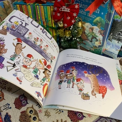 Sách tranh Santa's New Beard, Used, 90%, Picture Book For Kids, Quà tặng Mori 352291