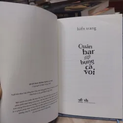 Sách: Quán bar trong bụng cá voi - TG: Hiền Trang (B3) 993412