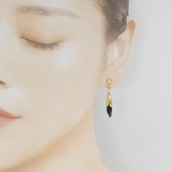 K18YG Onyx Bông tai - Hàng hiệu Chính hãng 872111