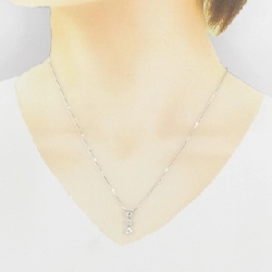 K18WG Dây chuyền kim cương ba viên 0.60CT - Hàng hiệu Chính hãng 860742