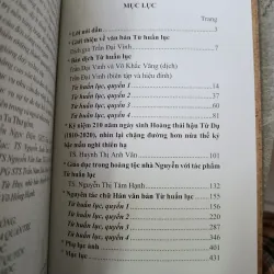 TỨ HUẤN LỤC NHỮNG GHI CHÉP LỜI DẠY CỦA HOÀNG THÁI HẬU TỪ DỤ 592868