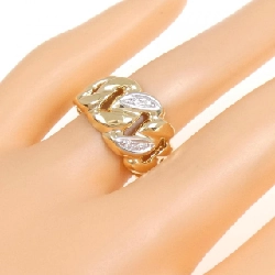 Nhẫn kim cương K18YG/PT900 0.02CT 672474