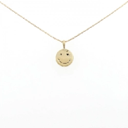 K18YG Vòng cổ kim cương nụ cười 0.03CT - Hàng hiệu Chính hãng 857237