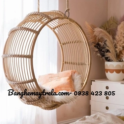 Ghế xích đu đơn mây tre 462111