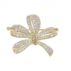 K18YG/K18WG Nơ Kim Cương Brooch 1.90CT - Hàng hiệu Chính hãng 871135