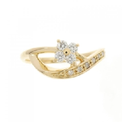 Nhẫn kim cương hoa K18YG 0.15CT - Hàng hiệu Chính hãng 855781