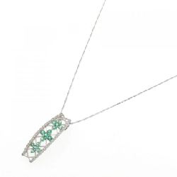 PT900/純PT Emerald Necklace 0.82CT - Hàng hiệu Authentic 856414