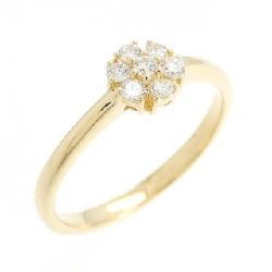 Nhẫn kim cương hoa K18YG 0.15CT - Hàng hiệu Authentic