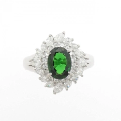 Nhẫn Garnet Xanh PT900 1.00CT - Hàng hiệu Chính hãng 849586