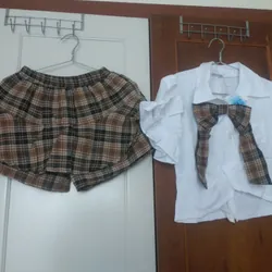 Set quần đùi áo cotton bé gái <47 ký mặc Tết cực xinh