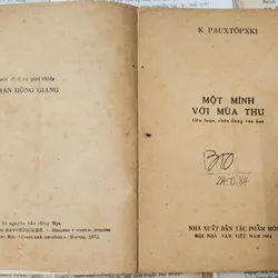 MỘT MÌNH VỚI MÙA THU - Nhà văn Konstantin Paustovsky 714169