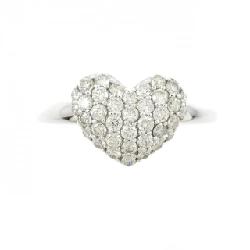 Nhẫn kim cương pavé hình trái tim PT900 0.52CT 665996