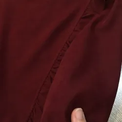 [Siêu Phẩm Hàn] Áo nhung kiểu vintage mori cổ bèo nhún trước và sau tay bồng tiểu thư 696702