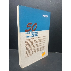 [Phiên Chợ Sách Cũ] 50 việc cần làm đối với khách hàng Akihiro Ankatani 2004 2303 421120