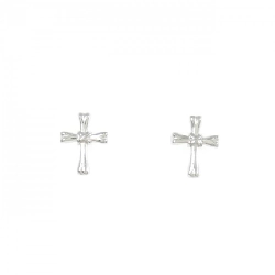 K14WG Bông tai chéo - Hàng hiệu Authentic