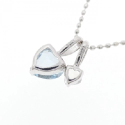 K18WG 2WAY Aquamarine Necklace - Hàng hiệu Authentic 859405