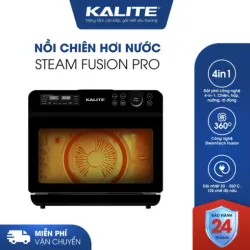 Nồi chiên hơi nước KALITE STEAM FUSION PRO, 4in1 chiên, hấp, nướng, rã đông, 20 lít 589124