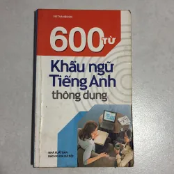 600 từ khẩu ngữ Tiếng Anh thông dụng