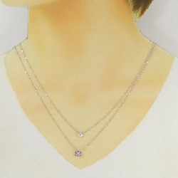 K18WG Hoa Sapphire Dây Chuyền 024CT - Hàng hiệu Chính hãng 860870