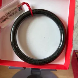 Vòng tay cẩm thạch mực dục không thấu đèn Myanmar type A 797845