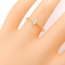 【Tái chế】Nhẫn kim cương K18YG 0.06CT 671091